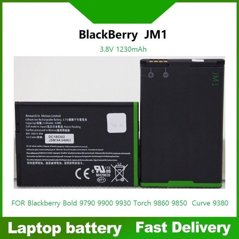 ☸NEW BlackBerry Battery JM1/J-M1 Bold 9900，9930，9790，9380，9850，9860