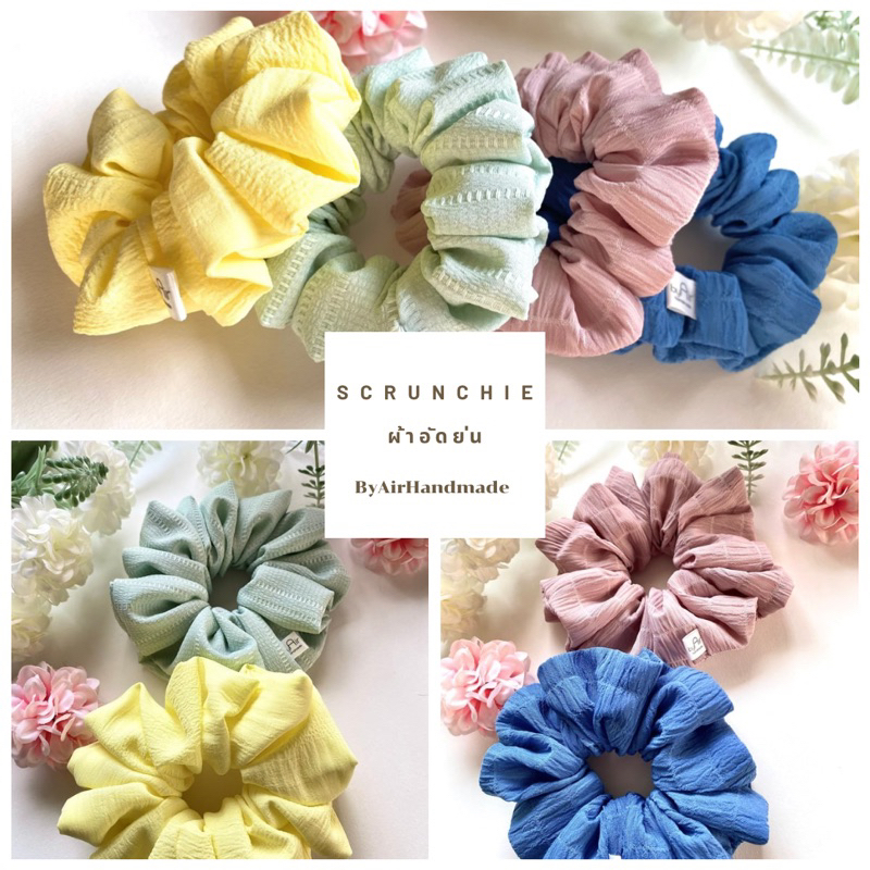 SCRUNCHIE  ยางมัดผม ผ้าอัดย่น size  M , size L