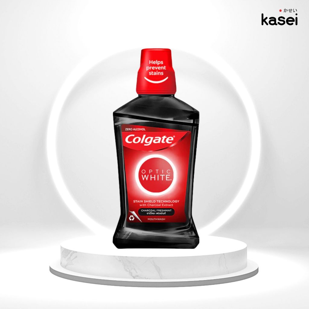 Colgate Optic White Charcoal Mouthwash 500 ml.