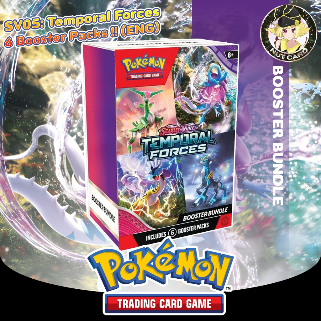 [Pokemon] SV05 Booster Bundle Temporal Forces [ภาษาอังกฤษ] [1กล่อง มี 6 ซอง]