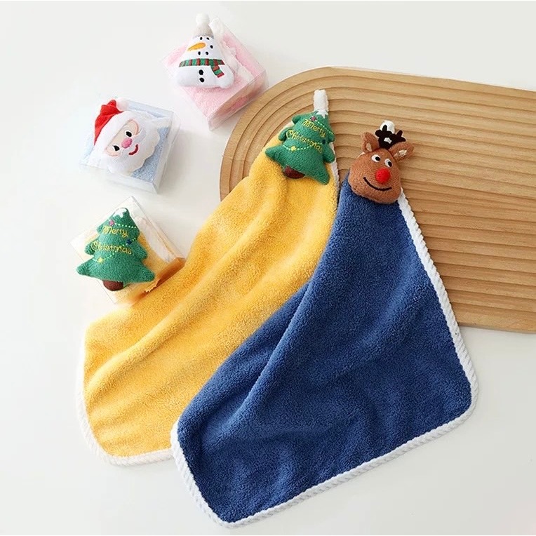 (โค้ดวิดีโอลด30%) ราคาถูก! ผ้าเช็ดมือแขวน น่ารัก ผ้าเช็ดมือนาโน - รูปที่ 6