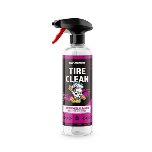 GLOSSBRO Tire Clean, โฟมสเปรย์ทำความสะอาดยางและล้อ 500ml