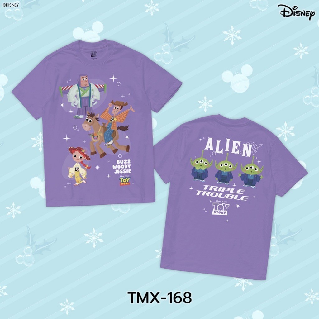 Power 7 Shop เสื้อยืดการ์ตูน "TOY STORY" ลิขสิทธ์แท้ DISNEY (TMX-168)