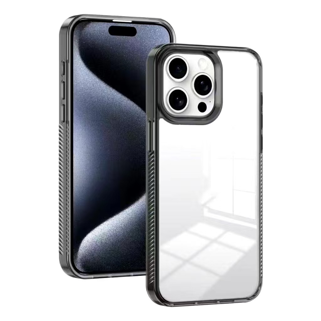 New เคสใส แบบแข็ง สำหรับรุ่น iPhone 15pro max 14 14pro max 13 13pro max i12 12pro max i11 11pro max 