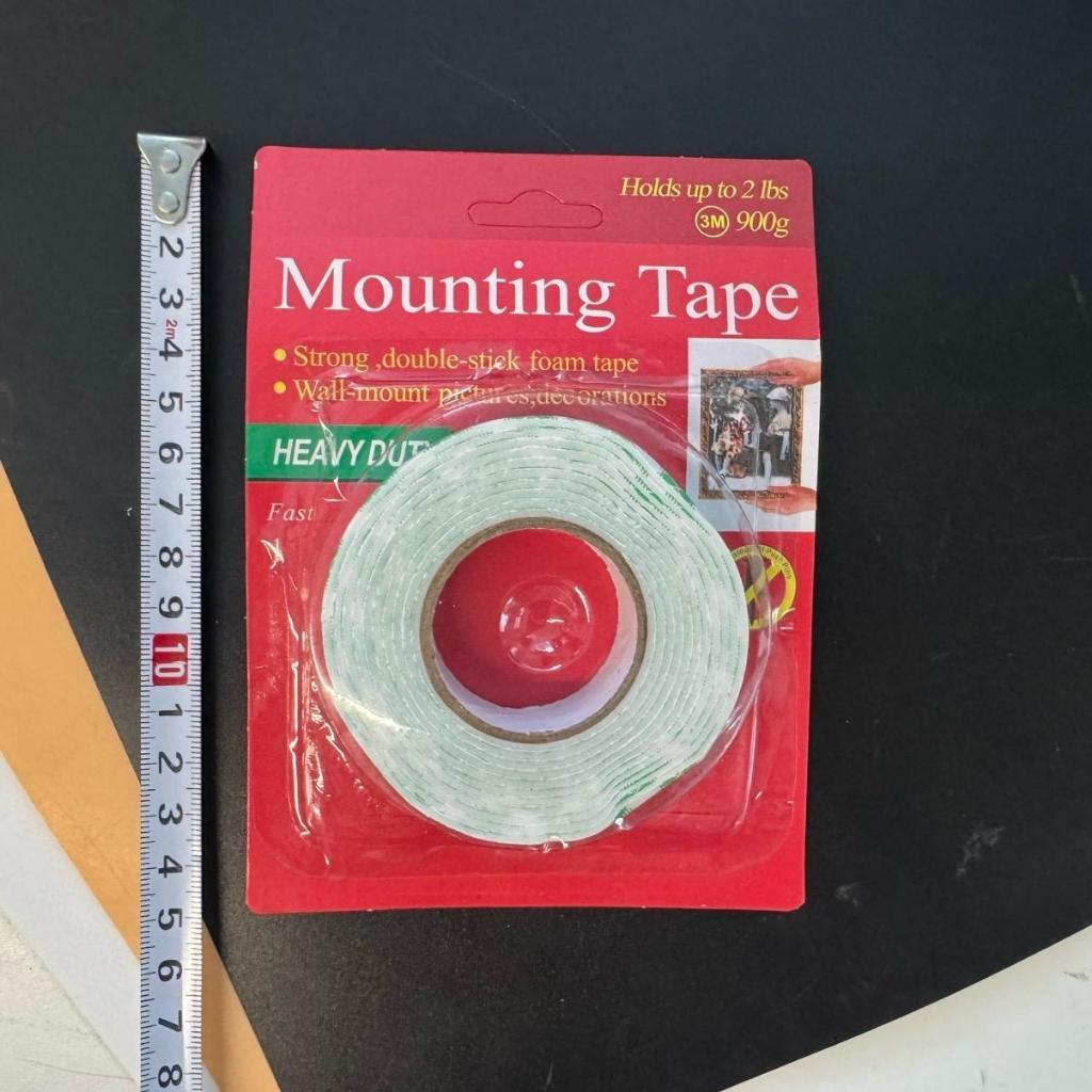 (ยกโหล 12 ชิ้น) No.76  เทปกาวสองหน้า เทปโฟมสองหน้า เทปกาวสองหน้าเดี่ยวแผงแดง - รูปที่ 2