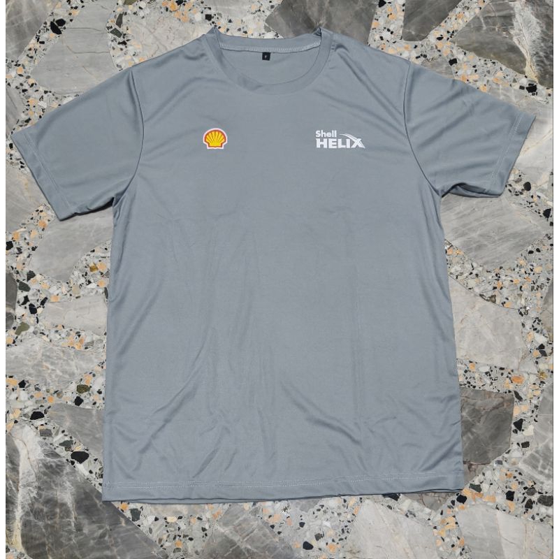 (ของใหม่) เสื้อยืด Shell ขนาด F ฟรีไซส์ เนื้อผ้าใส่สบายเหมาะสำหรับใส่ออกกำลังกาย เสื้อกีฬา เบา ไม่ยับ แห้งเร็ว
