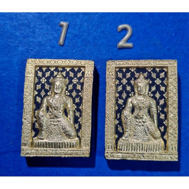 ท้าวจตุคาม รามเทพ ปัดทอง 2 หน้า สวยๆ.... ตพ10...ชบ