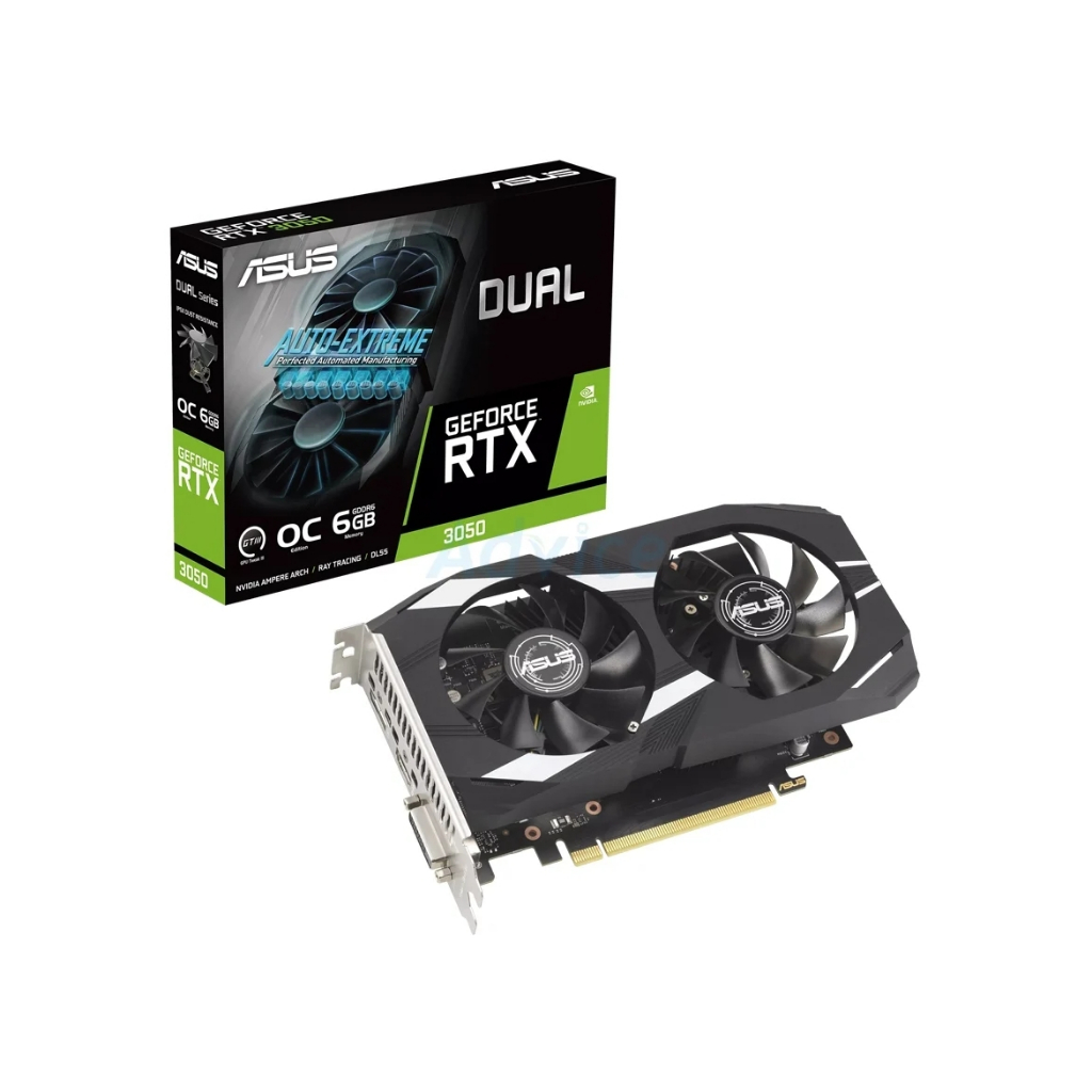 VGA ASUS GEFORCE RTX 3050 DUAL O6G - 6GB GDDR6