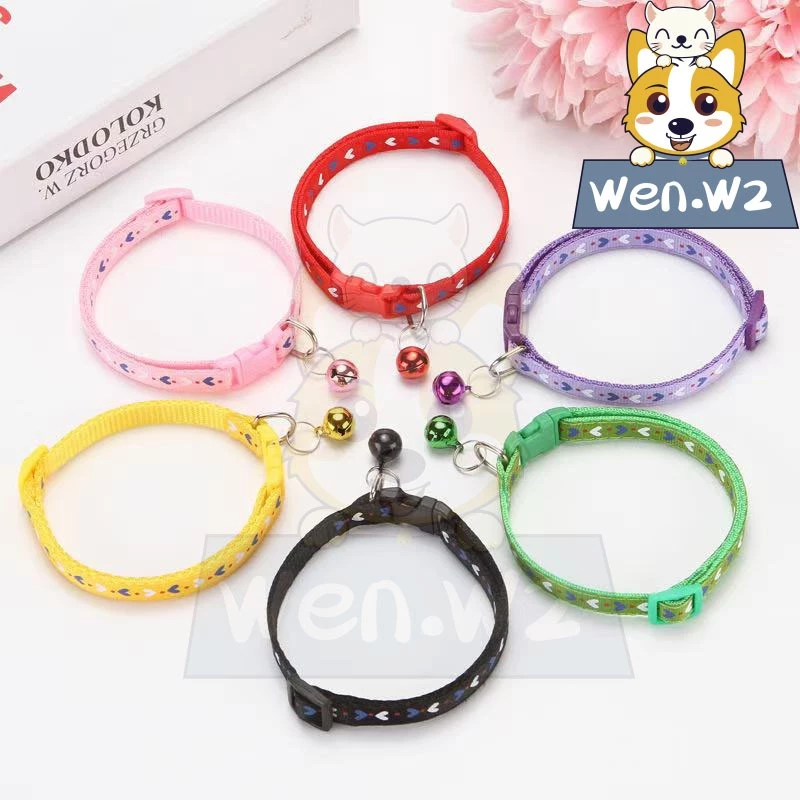 wen.W2 ปลอกคอสัตว์ มีกระดิ่งปรับได้ ปลอกคอแมว สุนัข กระดิ่งแมว thumbnail 8