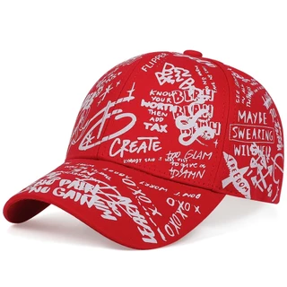 อินเทรนด์รูปแบบ Graffiti เบสบอลหมวกสีดำสีขาว Trucker หมวกสำหรับผู้ชายผู้หญิงฤดูร้อนตกปลา Snapback หมวกผ้าฝ้ายเบสบอลหมวก