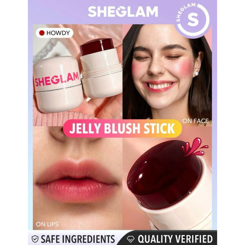 Jelly Blush Sheglam บลัชเยลลี่ นิ่มๆ ติดทนมาก ทาได้ทั้งแก้มและปาก
