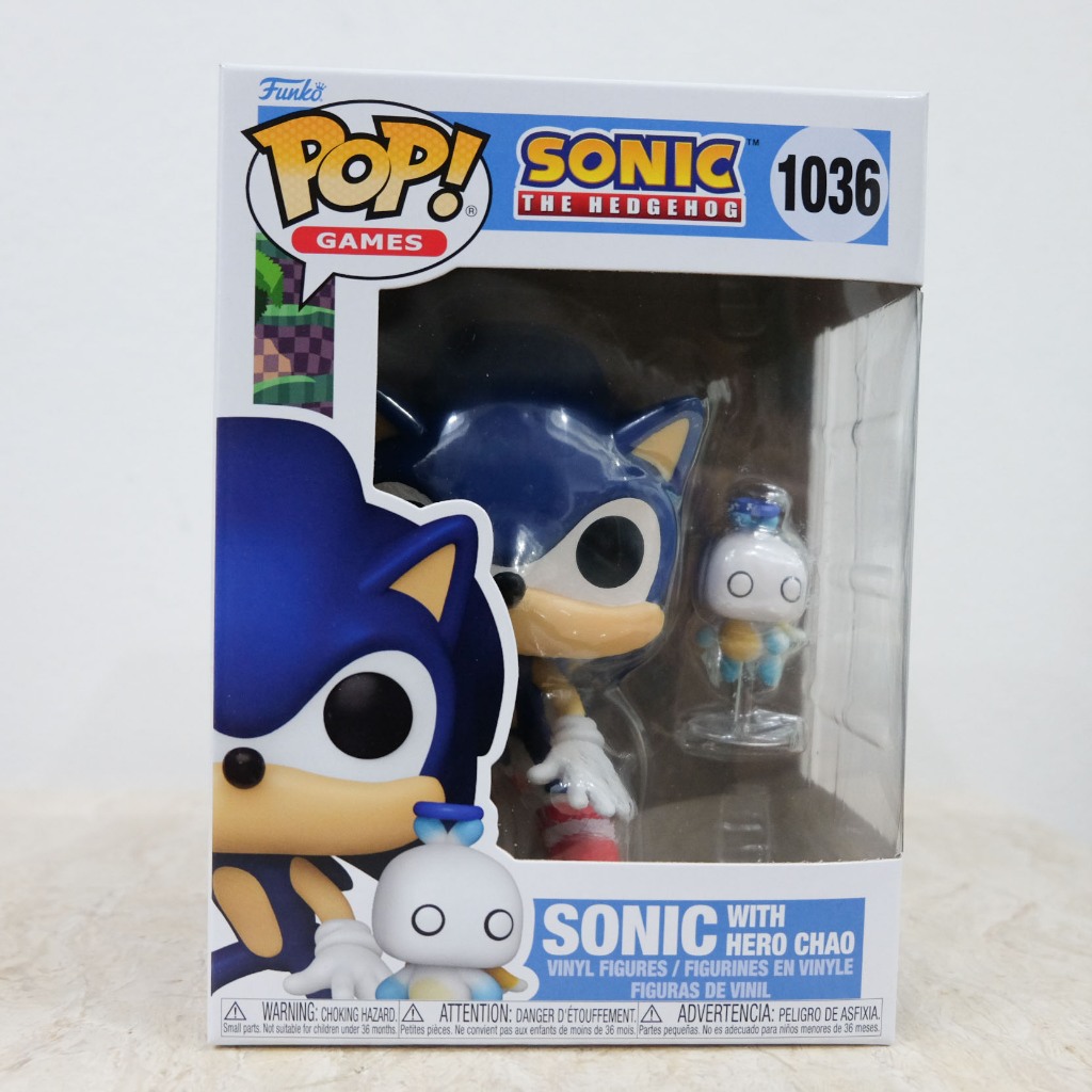 🤖 [พร้อมส่ง] 🤖 Funko Games Sonic with Hero Chao  ของแท้ กล่อง9/10 มีตำหนิใต้กล่อง และรอยข่วนพลาสติกเ