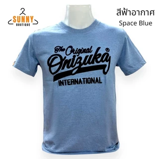 SunnyBoutique เสื้อยืด คอกลม แขนสั้น ยี่ห้อOnizuka ปักลายกำมะหยี่ คละลายสวยๆ ใส่สบาย Cotton 100%