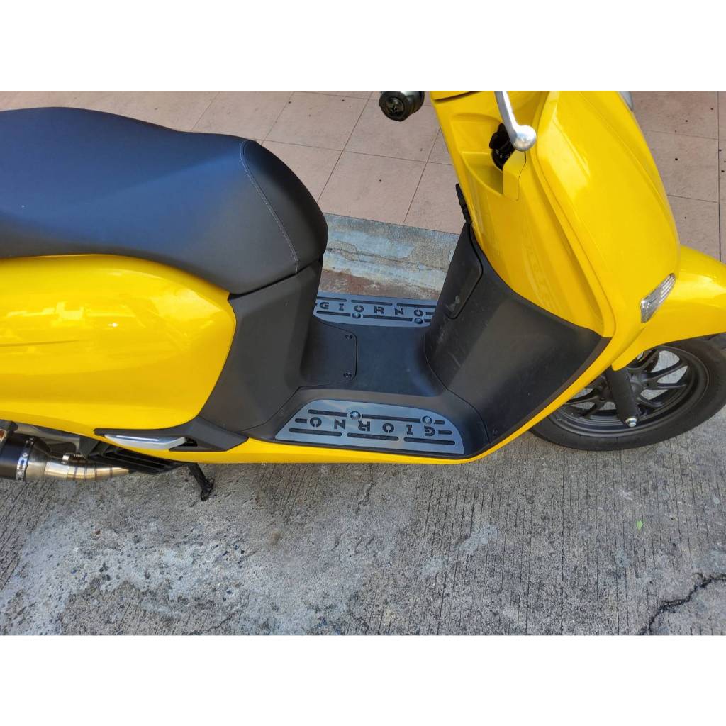 แผ่นรองเท้าแสตนเลส GIORNO125 ใช้ตกแต่งเพิ่มความสวยงามและกันรอย - รูปที่ 6