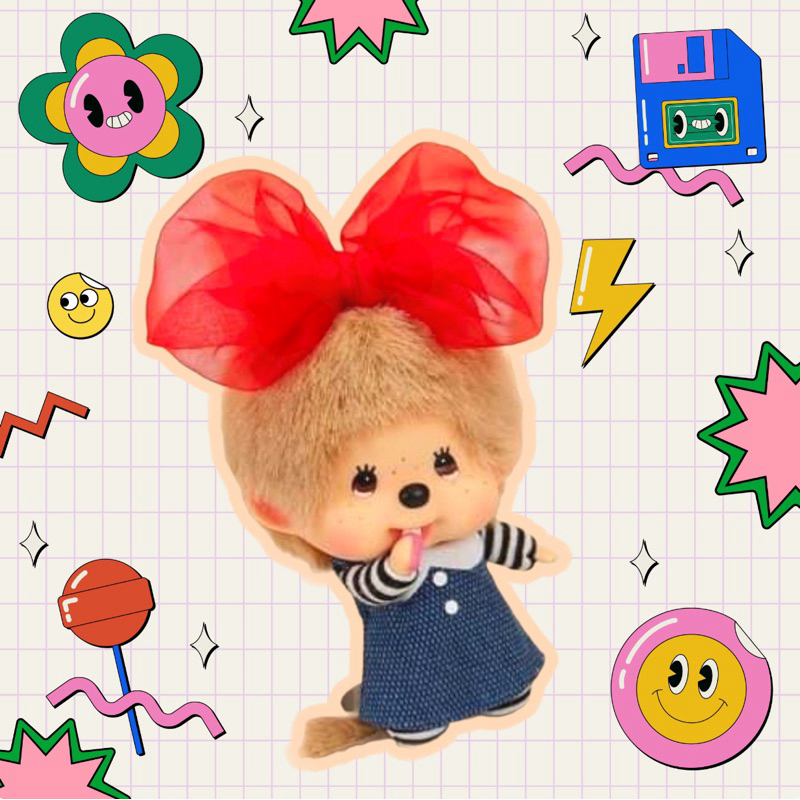 Pre-Order Monchhichi โบว์แดงแรร์ไอเท็ม