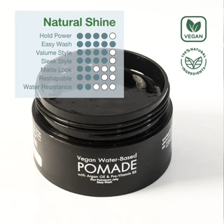 โพเมดจัดแต่งทรงผม ธารา วีแกน วอเตอร์เบส โพเมด Tara ฺBotanic Vegan Water-Based Pomade