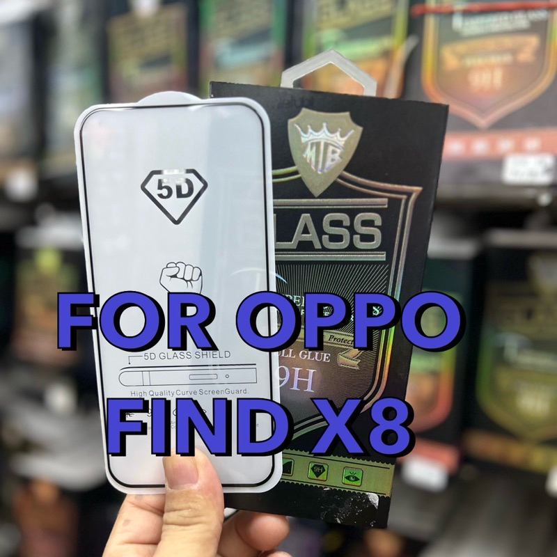 ฟิล์มกระจกนิรภัยแบบเต็มจอ รุ่น OPPO FIND X8(5G)!ตรงรุ่น! ฟิล์มกระจกนิรภัยกันรอยขีดข่วน สินค้าพร้อมส่งในไทย