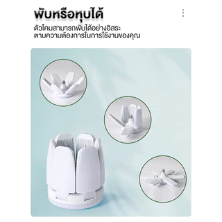 OIMIU หลอดไฟ LED 165W ทรงใบพัด พับเก็บได้ ไฟบ้าน 220V ปรับมุมโคมไฟได้ ไฟตลาดนัด ประหยัดพลังงานไฟ