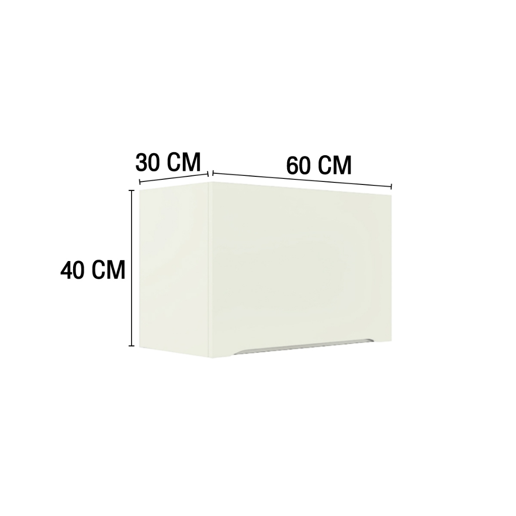 ตู้ติดผนัง รุ่น ECO Series by MJ Kitchen Solutions สีออฟไวท์