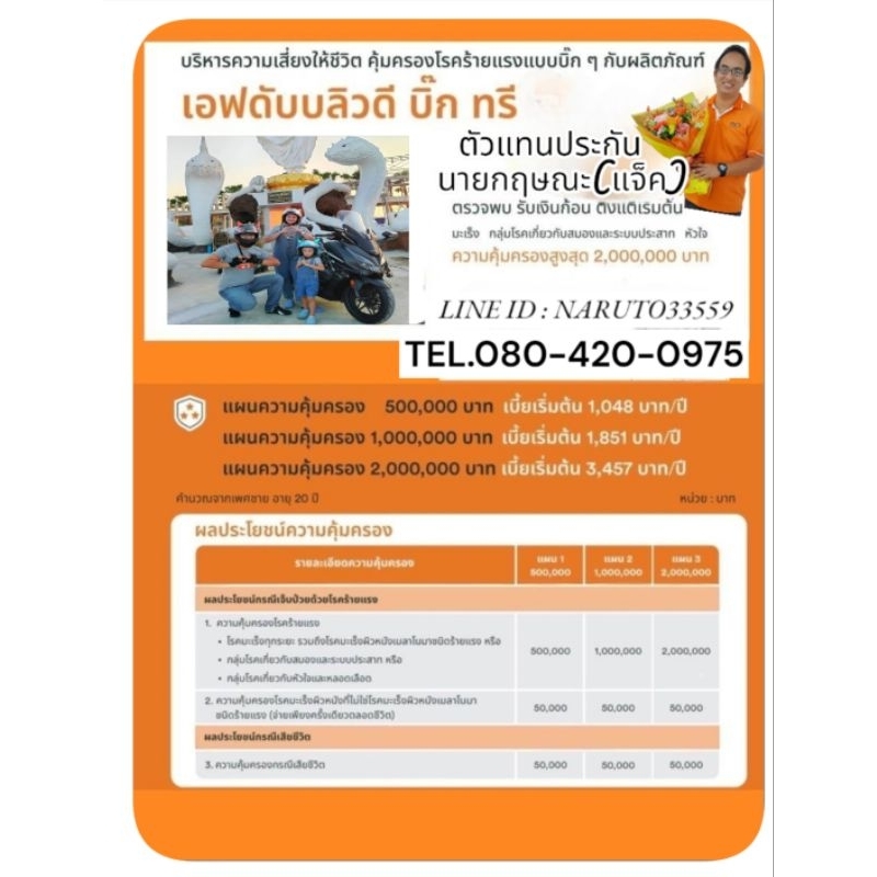 ประกันโรคร้ายแรงแบบบิ๊กๆ (FWD BIG3)