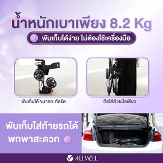 ALLWELL รถเข็นช่วยเดิน รุ่น Walk A
