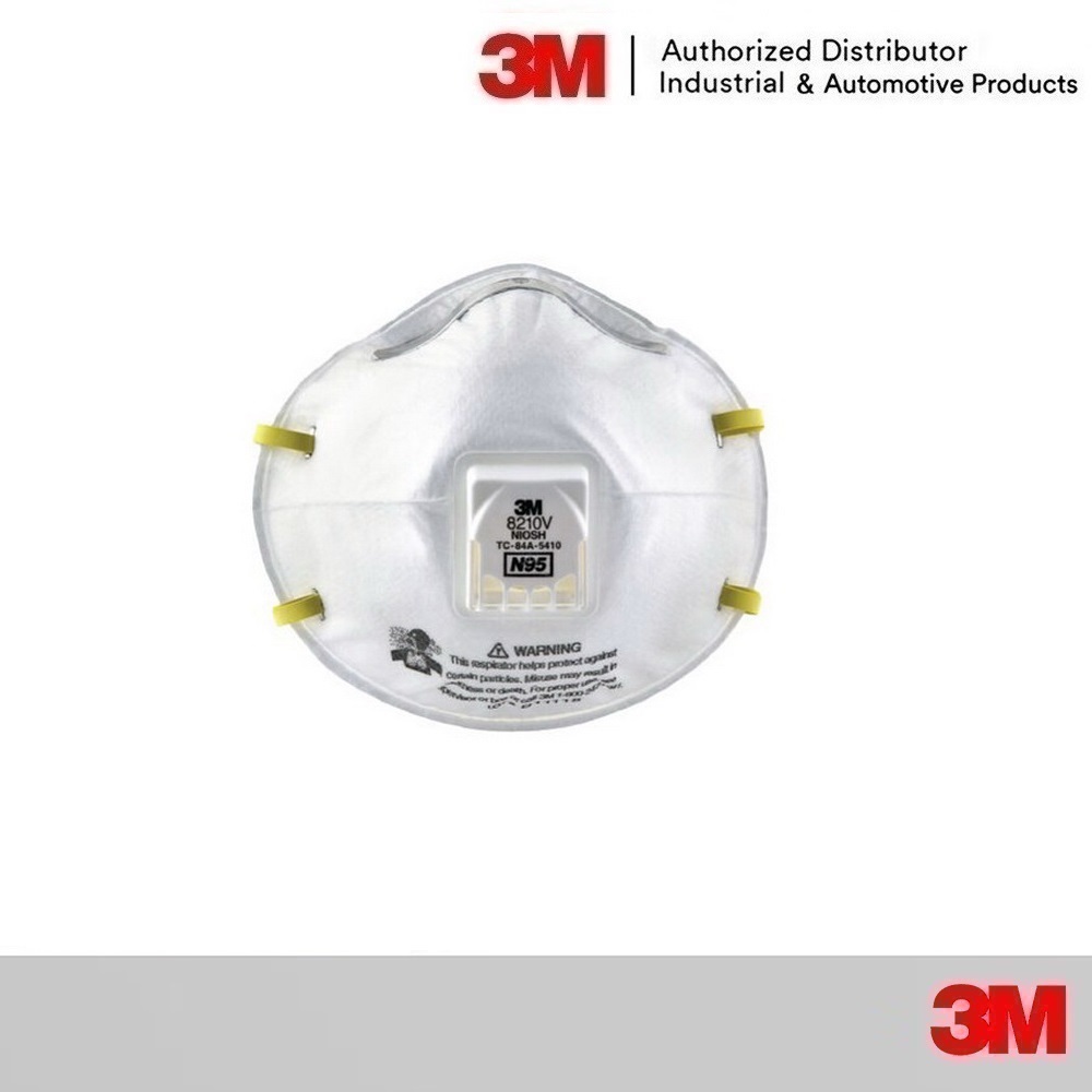 หน้ากากกรองฝุ่น มีวาล์ว 8210v N95 3M