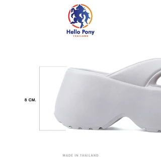 Hello Pony รองเท้าส้นสูง รองเท้าแตะหูหนีบ แฟชั่นสำหรับผู้หญิง EVA กันลื่น กันน้ำ รุ่น MHM4008