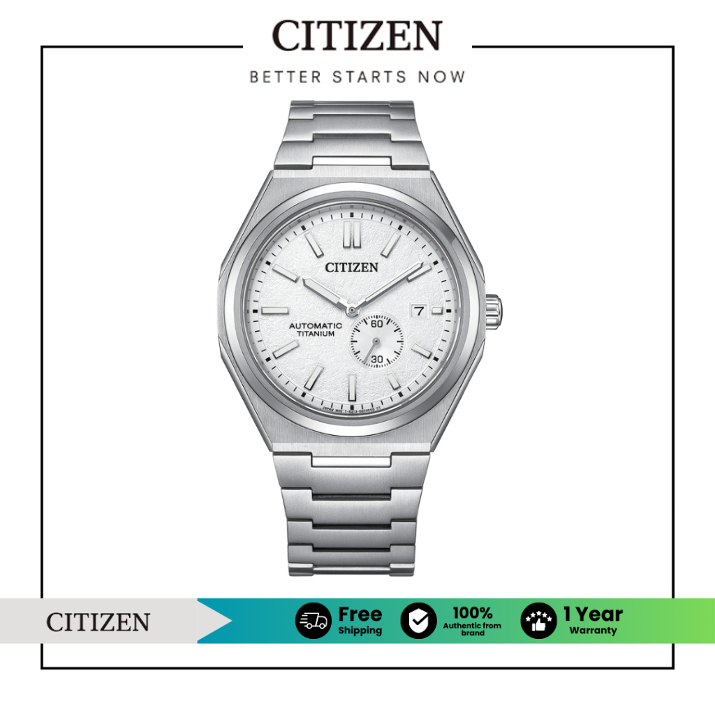 Citizen Automatic ZENSHIN Super Titanium™ Small Seconds NJ0180-80A Men's Watch ( นาฬิกาผู้ชายระบบออโ