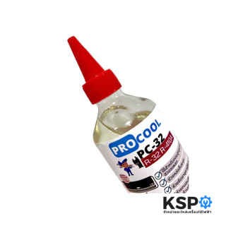 น้ำมันคอมเพรสเซอร์แอร์ PROCOOL PC-32 / PC-32+UV (เพิ่มสารเรืองแสง) สำหรับน้ำยาแอร์ R-32 หรือ R410a ขนาด 200ml