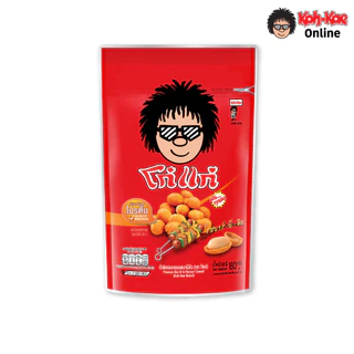 โก๋แก่ถั่วลิสงเคลือบรสชาติบาร์บีคิว ซองตั้ง 180g (3 ซองตั้ง)