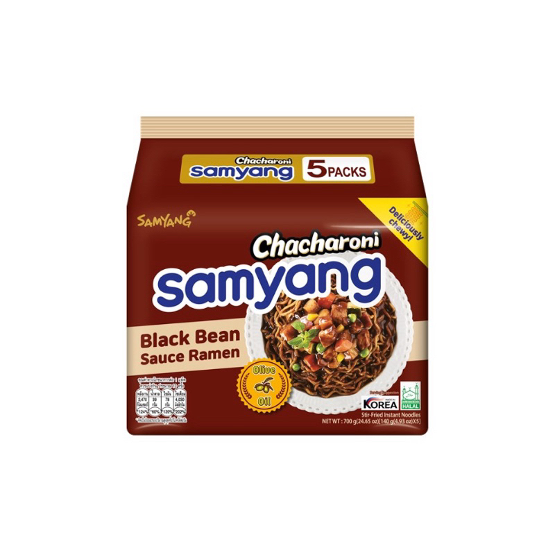 SAMYANG CHACHARONI RAMEN 140g. (Black Bean Sauce Ramen) ซัมยัง จาจาโรนี