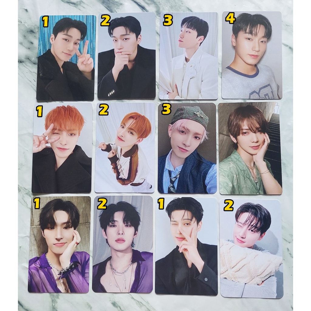 การ์ด ของแท้ จาก CD อัลบั้ม ATEEZ - GOLDEN HOUR : Part.1 Album พร้อมส่ง Kpop Card