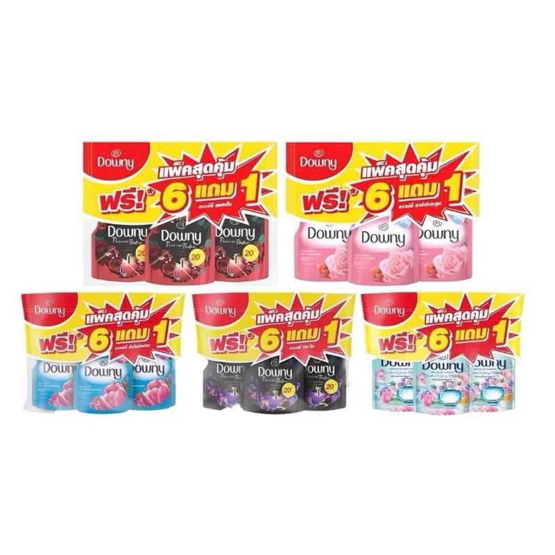 [แพ็ค6+1] Downy ดาวน์นี่น้ำยา ปรับผ้านุ่ม ขนาด 100 มล. x 7 ซอง