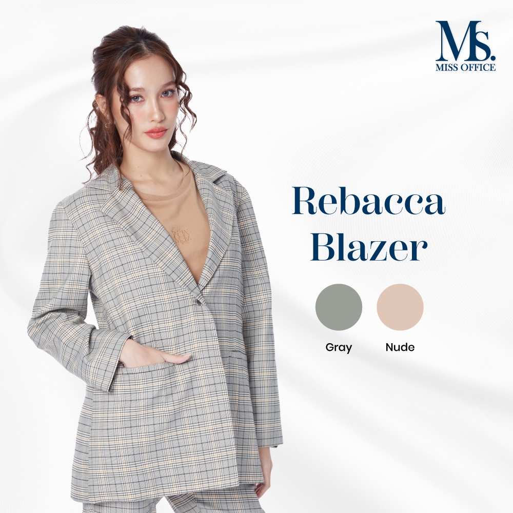 Miss office เสื้อสูท oversize 1 กระดุม (MB-044)