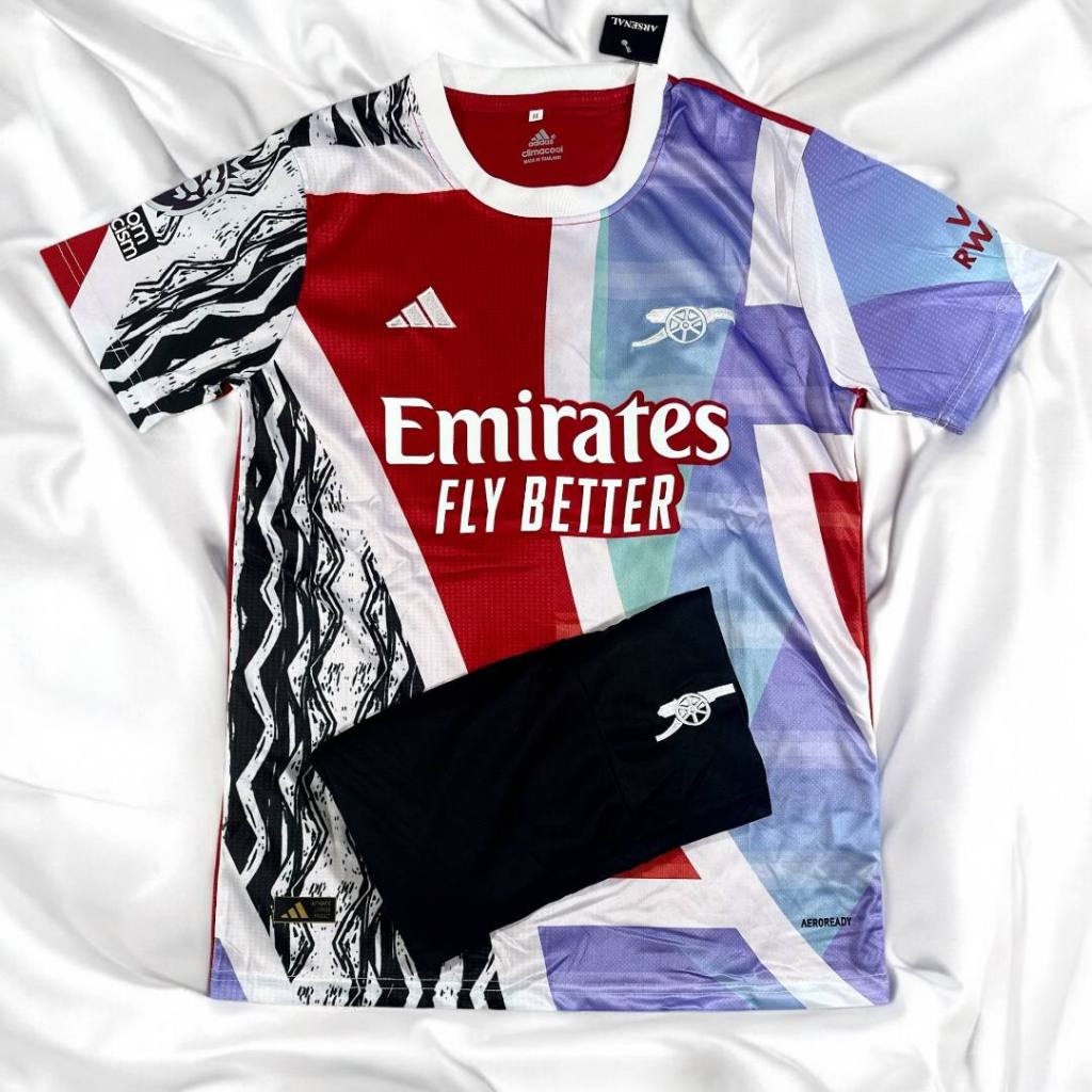 เสื้อฟุตบอล ทีมAsernal เสื้อพร้อมกางเกงชุดกีฬาใหม่ล่าสุด 2024 กับ 2025 เนื้อผ้าดีใส่สบาย