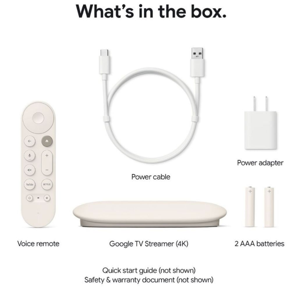 (ประกัน 1ปี) กล่องทีวี Chromecast with google TV Streamer 4K