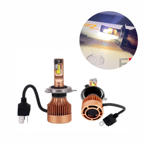 ez_auto  หลอดไฟหน้า LED V9 ขั้วH4 ติดแต่ไฟต่ำ ของแท้100% กระจายแสงได้กว้าง ติดตั้งง่าย แสงไฟสว่าง ใช