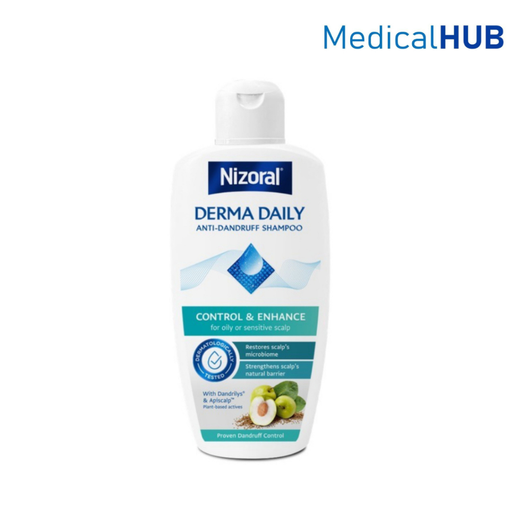 Nizoral derma daily shampoo for oily & sensitive scalp 200 ml แชมพูขจัดรังแค ไนโซรัล 22214