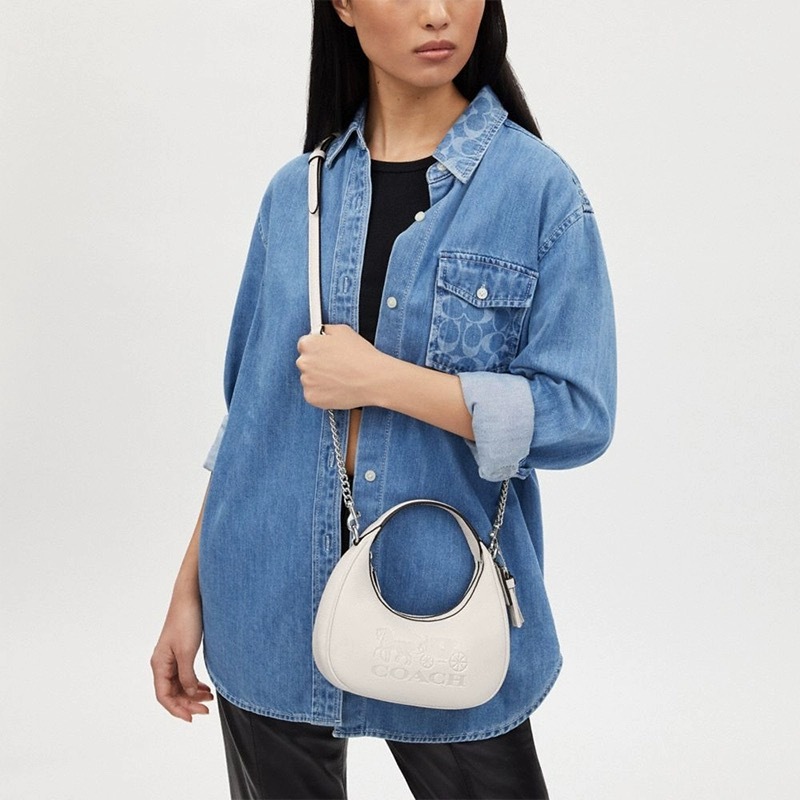 coach Carmen Mini Crossbody CT774 CR151 ผู้หญิง กระเป๋าสะพายข้าง COACH กระเป๋า หนังแท้ สองขนาด