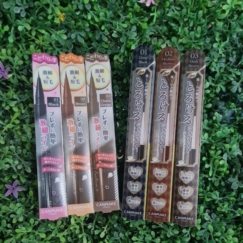 ♥️แท้Canmake Slim Liquid Eyeliner& Creamy touchผลิต 24