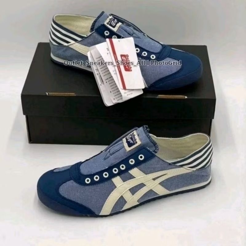 รองเท้า Onitsuka ไทเกอร์ Mexico 66 Slip On ใส่ได้ทั้ง ชาย หญิง [ ของแท้💯 พร้อมส่ง ]