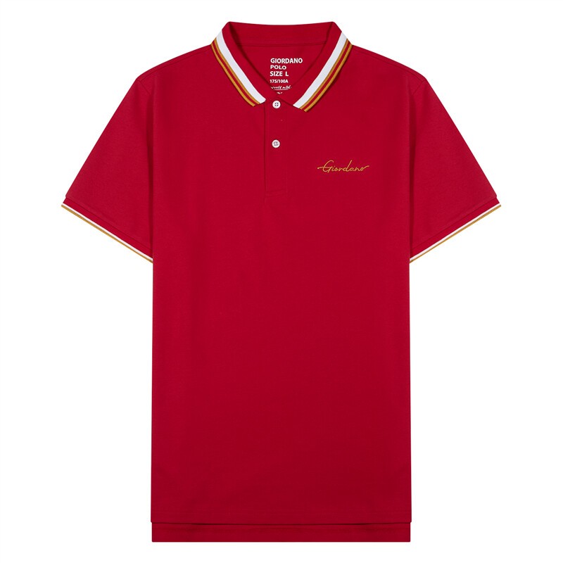 GIORDANO เสื้อโปโลผู้ชาย Men's Solid Polo 01012256