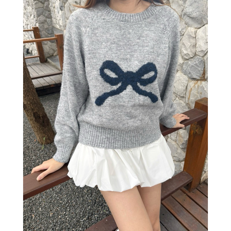 Bow Sweater เสื้อกันหนาว เสื้อไหมพรม