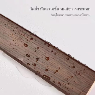 เส้นตกแต่งผนัง WPC 2.9ม.(1.45ม.+1.45ม.)แถบตกแต่งผนังจากเส้นใยไม้ไผ่ผนังรูปตัวแอลแถบตกแต่งผนังระเบียง