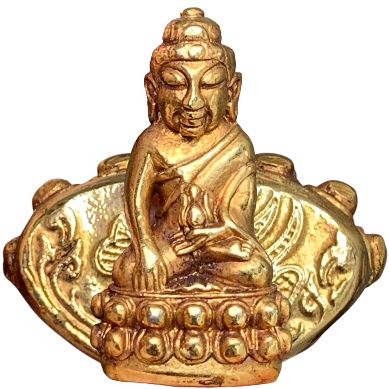 พระกริ่ง ปวเรศ เนื้อแก่ทองคำ พระเครื่องเก่า