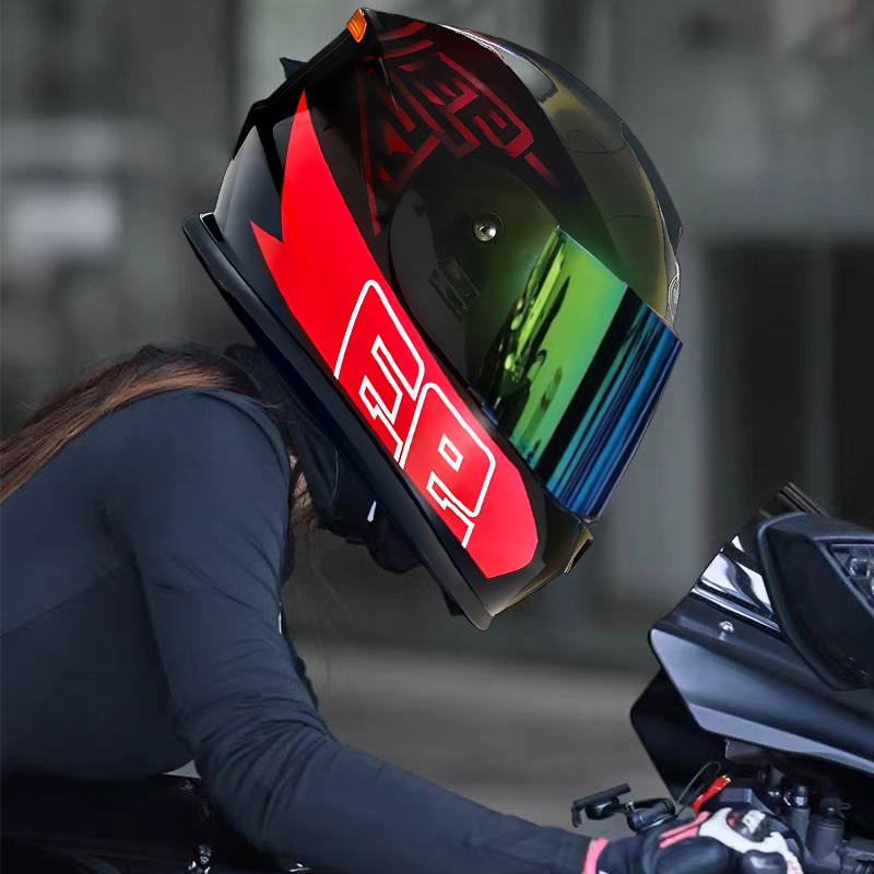 🔥New 2024! หมวกกันน็อก หมวกกันน๊อคเต็มใบ index HD กันแสงสะท้อน รถจักรยานยนต์ Motorcycle helmet