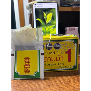 ใบชาตราสามม้าน้ำหนักสุทธิ 80กรัม
