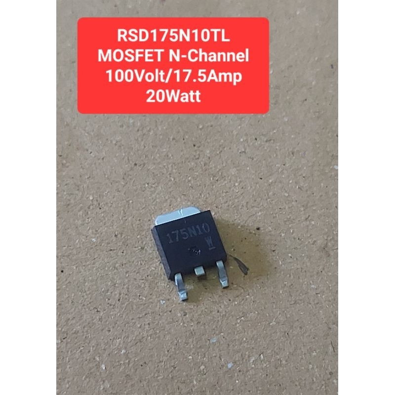 RDS175N10TL MOSFET N-Channel 100Volt/17.5Amp ,20Watt (ตัวถังTO-252)