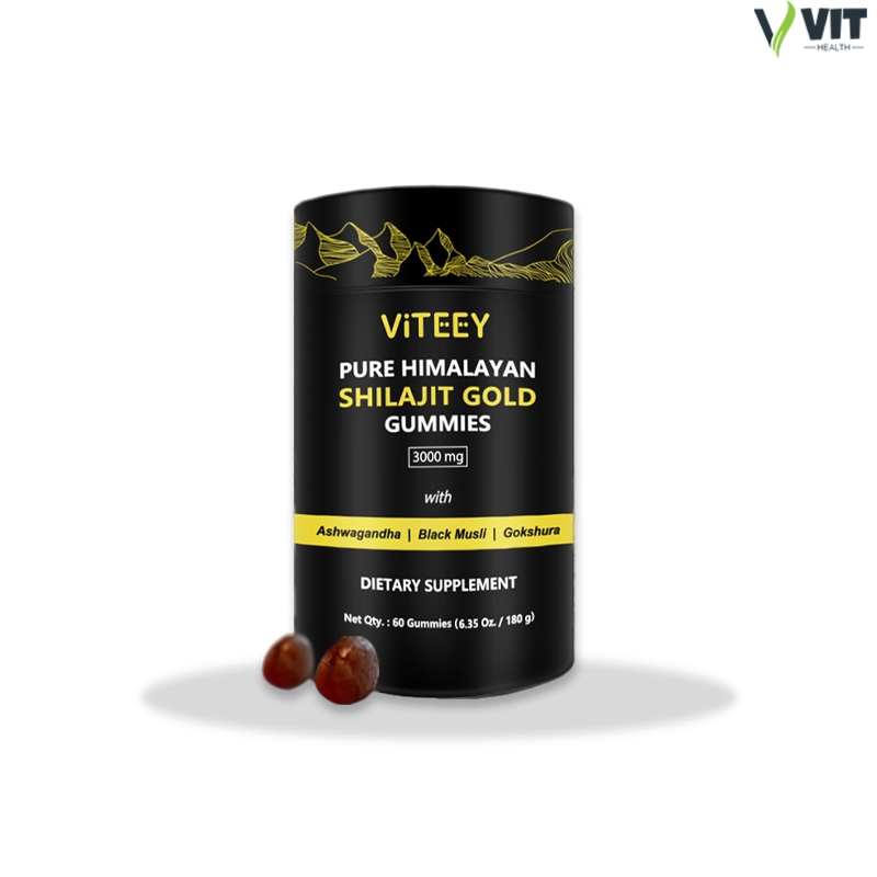 (60 เม็ด) VITEEY Shilajit Gummies ชิลาจิต กัมมี่ 3000 Mg สารสกัดจากชิลาจิต แร่ธาตุออร์แกนิกธรรมชาติ เพิ่มภูมิคุ้มกัน