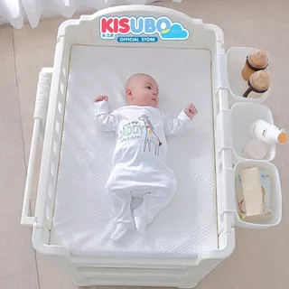 KISUBO ชั้นเปลี่ยนผ้าอ้อม 62-108cm Baby Changing Table พลาสติกแข็งแรง มีล้อล็อคได้